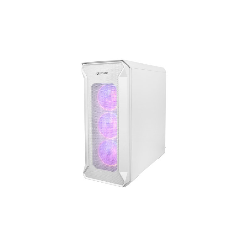 Počítačová skriňa Genesis IRID 505 ARGB V2/Midi Tower/Transpar./Biela