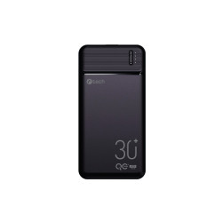 Powerbanka C-tech 30000mAh, Li-Pol, 20W, USB-C/USB-A/micro USB