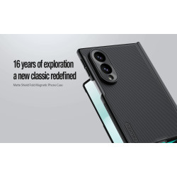 Nillkin Super Frosted FOLD Magnetic Zadný Kryt pre Samsung Galaxy Z Fold 8 Transparent Black