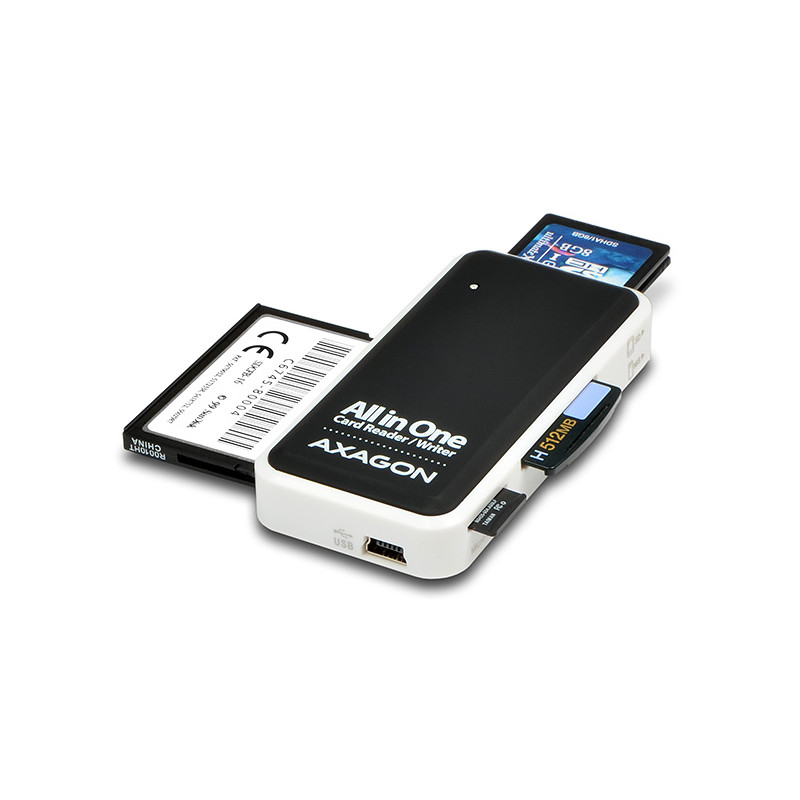 AXAGON CRE-X1, USB 2.0 externá MINI čítačka 5-slot ALL-IN-ONE