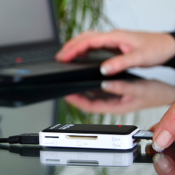 AXAGON CRE-X1, USB 2.0 externá MINI čítačka 5-slot ALL-IN-ONE
