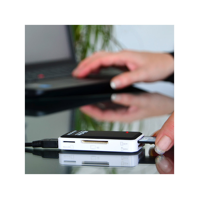 AXAGON CRE-X1, USB 2.0 externá MINI čítačka 5-slot ALL-IN-ONE