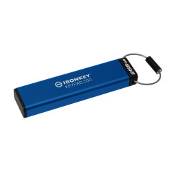 Kingston IronKey Keypad 200/256GB/USB 3.2/USB-A/Modrá