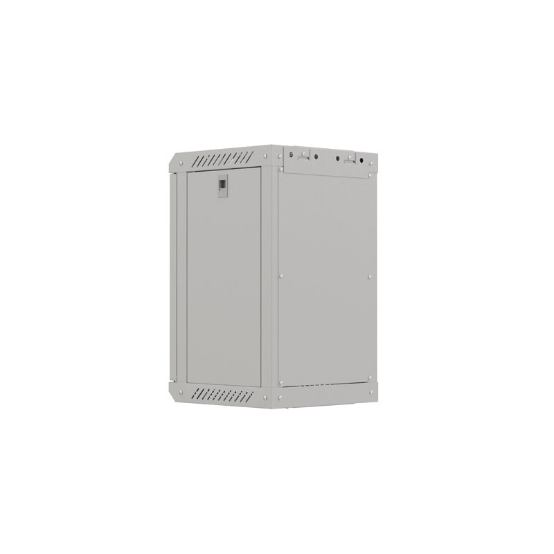 LANBERG RACKOVÁ SKRIŇA 10'' NÁSTENNÁ 9U/300X300 (FLAT PACK) S PRESKLENÝMI DVERAMI ŠEDÁ