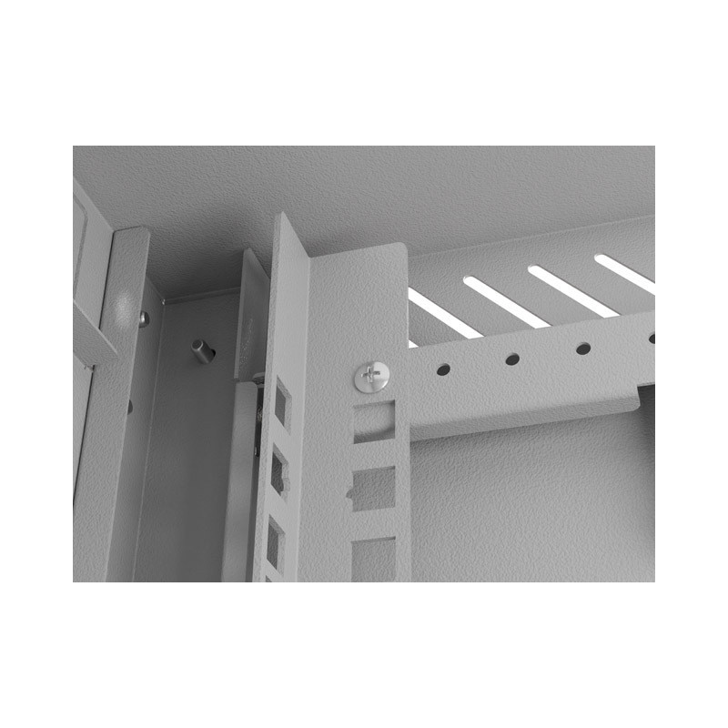 LANBERG RACKOVÁ SKRIŇA 10'' NÁSTENNÁ 9U/300X300 (FLAT PACK) S PRESKLENÝMI DVERAMI ŠEDÁ