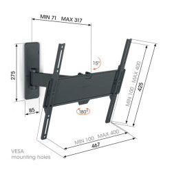 VOGELS - Vogel's TVM 1423, TV rameno pre obrazovky 32-65'', 25 kg