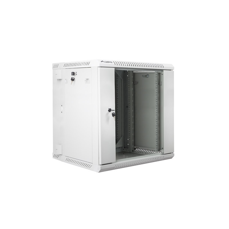 LANBERG RACKOVÁ SKRIŇA 19'' DVOJDIELNA NÁSTENNÁ 12U/600X600 (FLAT PACK) ŠEDÁ