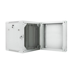 LANBERG RACKOVÁ SKRIŇA 19'' DVOJDIELNA NÁSTENNÁ 12U/600X600 (FLAT PACK) ŠEDÁ