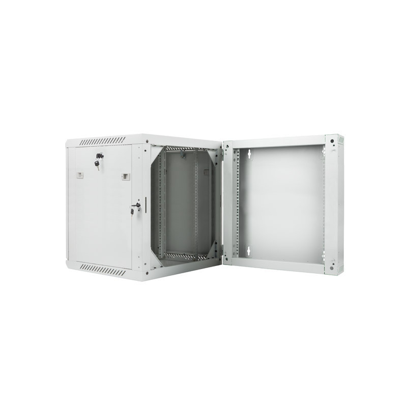 LANBERG RACKOVÁ SKRIŇA 19'' DVOJDIELNA NÁSTENNÁ 12U/600X600 (FLAT PACK) ŠEDÁ