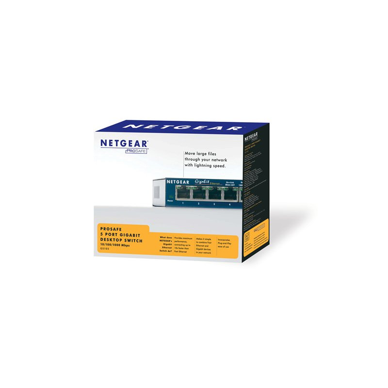 NETGEAR 5xGIGABIT Desktop switch, GS105
