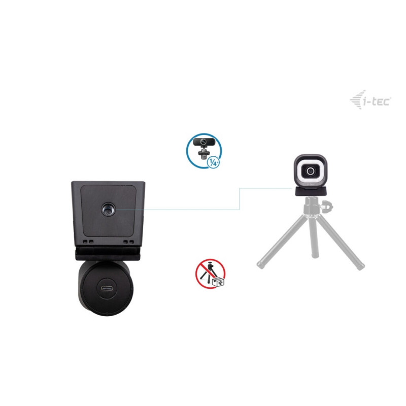 i-tec SOLOMON 700 STREAM 4K Webcam s LED osvetlením