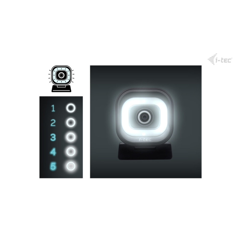 i-tec SOLOMON 700 STREAM 4K Webcam s LED osvetlením