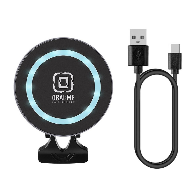 OBAL:ME MagNetix Aura Bezdrôtový Nabíjací Držiak do Auta 15W Black