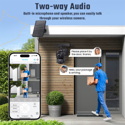 Solárna HD kamera Viking HDs06 AOV WiFi/20100 mAh/ mobilné aplikácie/ outdoor