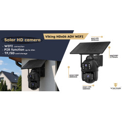 Solárna HD kamera Viking HDs06 AOV WiFi/20100 mAh/ mobilné aplikácie/ outdoor