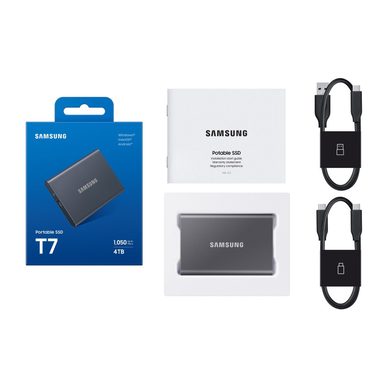 Samsung T7/4TB/SSD/Externý/Sivá/5R