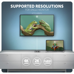 AXAGON HMC-5HL, USB 5Gbps húb, 2x USB-A, HDMI 4k/60Hz, RJ-45 GLAN, PD 100W, kábel USB-C 20cm