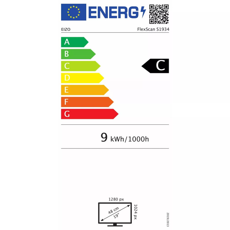 19'' LED EIZO S1934H-1280x1024, IPS, DP, piv, rep, grey