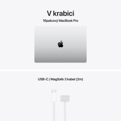 Apple MacBook Pro 16''/M5 Pro/16,2''/3456x2234/48GB/1TB/M5 Pro/Tahoe/Silver/1R