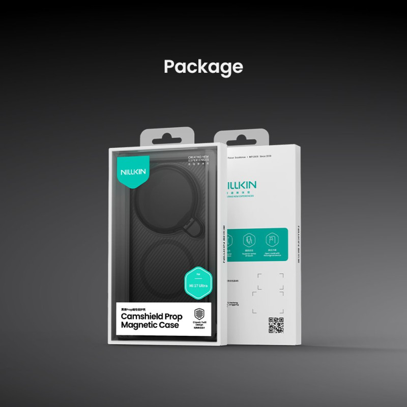 Nillkin CamShield Prop Magnetic (Transparent Lens) Zadný Kryt pre Xiaomi 17 Ultra Transparent Black