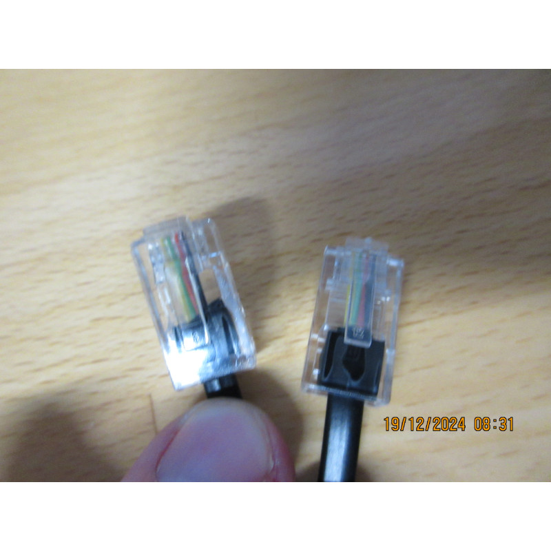 SCHRACK - Prepojovací kábel telefónny, 1x RJ-45 1x RJ-45, 3m