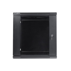 LANBERG - Nástenný rack 19'' 12U 600X450mm černý flat pack