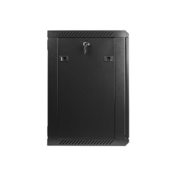 LANBERG - Nástenný rack 19'' 12U 600X450mm černý flat pack