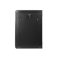 LANBERG - Nástenný rack 19'' 12U 600X450mm černý flat pack