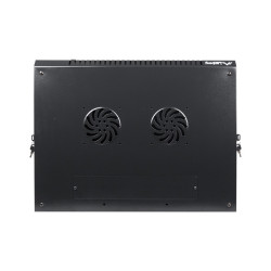 LANBERG - Nástenný rack 19'' 12U 600X450mm černý flat pack