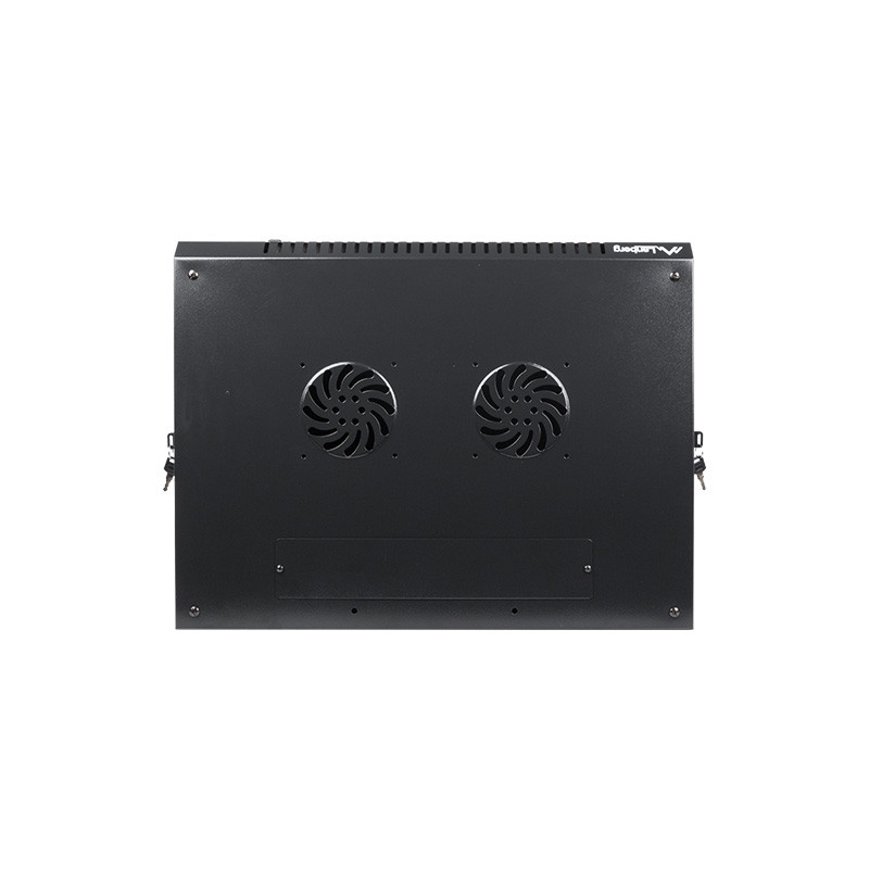 LANBERG - Nástenný rack 19'' 12U 600X450mm černý flat pack