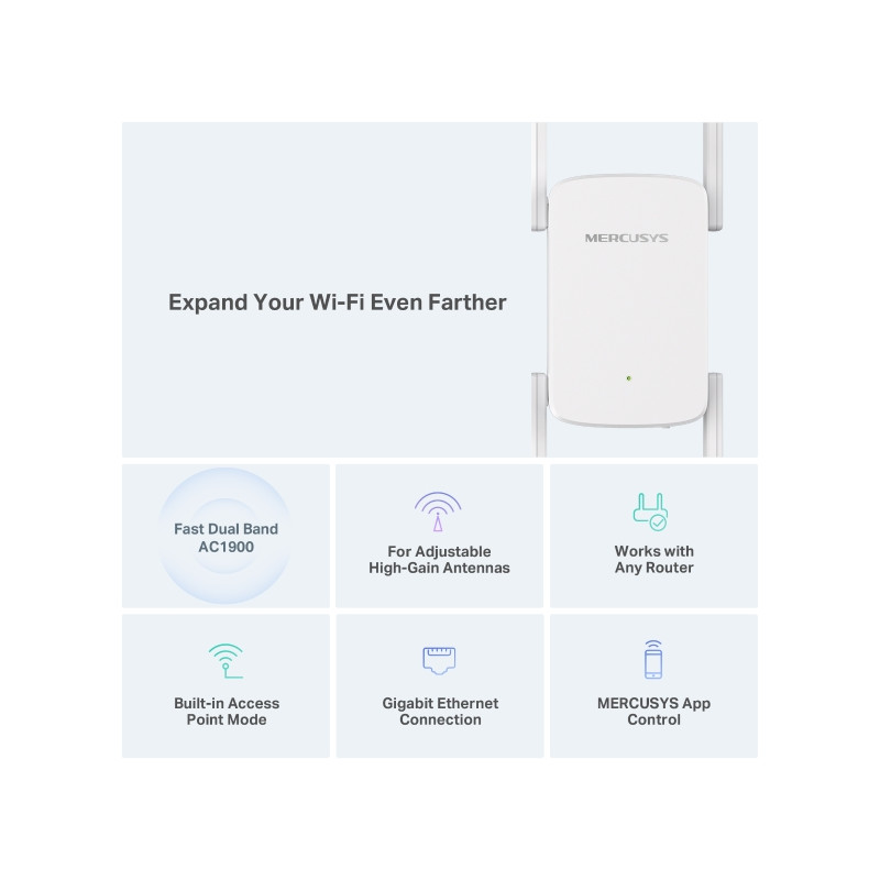 Mercusys ME50G AC1900 Wi-Fi Range Extender
