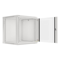 LANBERG - Nástenný rack 19' 12U 600X600mm šedý flat pack