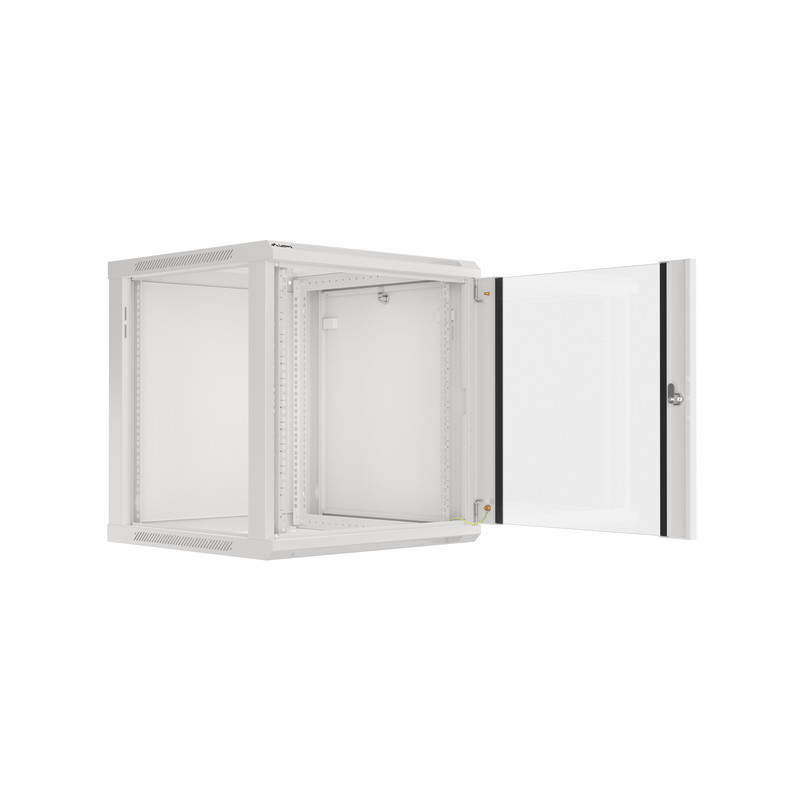 LANBERG - Nástenný rack 19' 12U 600X600mm šedý flat pack