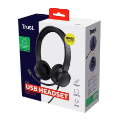 Trust Ayda/Stereo/USB/Drôt/Čierna