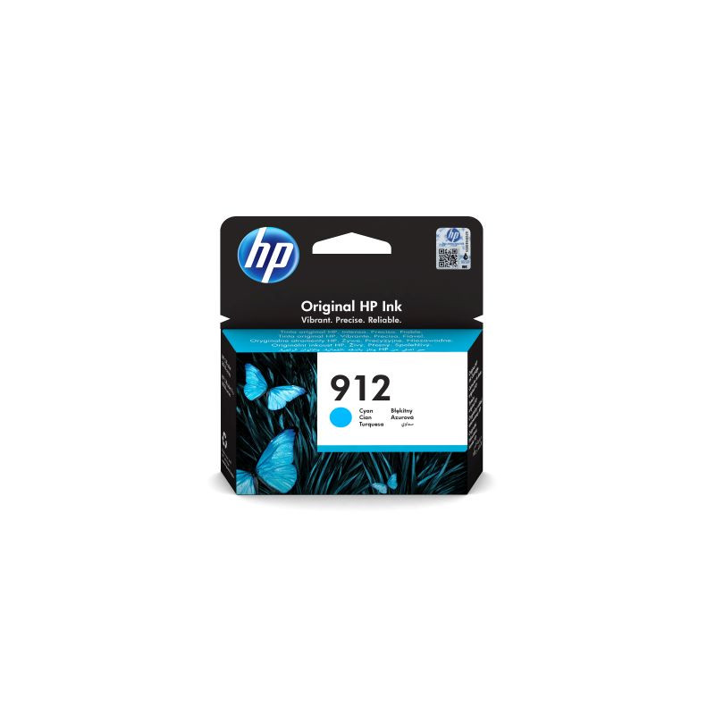 HP 912 ink. azúrová 3YL77AE