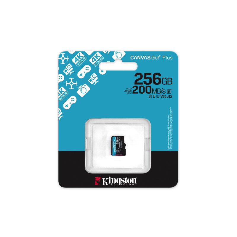 Kingston Canvas Go Plus A2/Micro SDXC/256GB/UHS-I U3 / Class 10