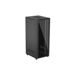 LANBERG 19'' VOĽNE STOJÚCA RACKOVÁ SKRIŇA 42U/800X1000 (FLAT PACK) S PRESKLENÝMI DVERAMI ČIERNA