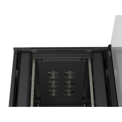 LANBERG 19'' VOĽNE STOJÚCA RACKOVÁ SKRIŇA 42U/800X1000 (FLAT PACK) S PRESKLENÝMI DVERAMI ČIERNA