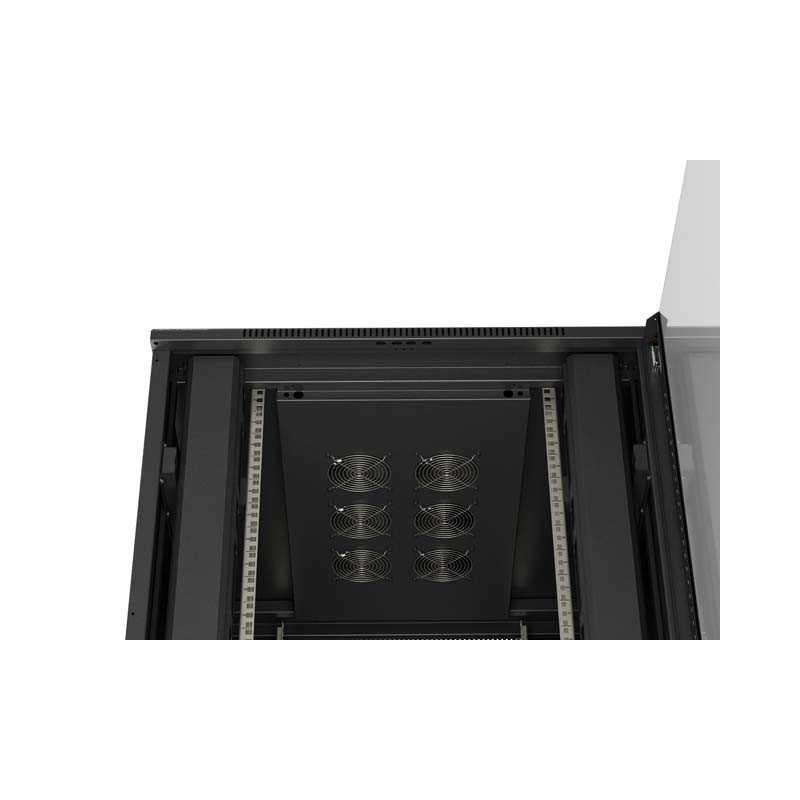 LANBERG 19'' VOĽNE STOJÚCA RACKOVÁ SKRIŇA 42U/800X1000 (FLAT PACK) S PRESKLENÝMI DVERAMI ČIERNA