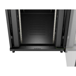 LANBERG 19'' VOĽNE STOJÚCA RACKOVÁ SKRIŇA 42U/800X1000 (FLAT PACK) S PRESKLENÝMI DVERAMI ČIERNA