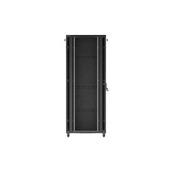 LANBERG 19'' VOĽNE STOJÚCA RACKOVÁ SKRIŇA 42U/800X1000 (FLAT PACK) S PRESKLENÝMI DVERAMI ČIERNA