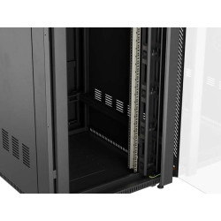 LANBERG 19'' VOĽNE STOJÚCA RACKOVÁ SKRIŇA 42U/800X1000 (FLAT PACK) S PRESKLENÝMI DVERAMI ČIERNA