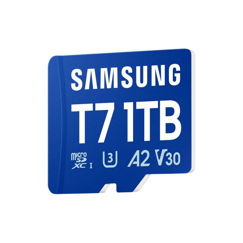 Samsung T7/Micro SDXC/1TB/UHS-I U3 / Class 10/Modrá