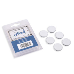 Set magnetov AVELI, biela farba