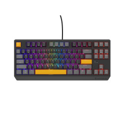 Genesis herná klávesnica THOR 230/TKL/RGB/Outemu Red/Drôtová USB/US layout/Anchor Positive Šedá
