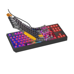 Genesis herná klávesnica THOR 230/TKL/RGB/Outemu Red/Drôtová USB/US layout/Anchor Positive Šedá