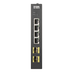 D-Link DIS-100G-6S Priemyselný Gigabit unmanaged switch, 4GbE, 2 SFP
