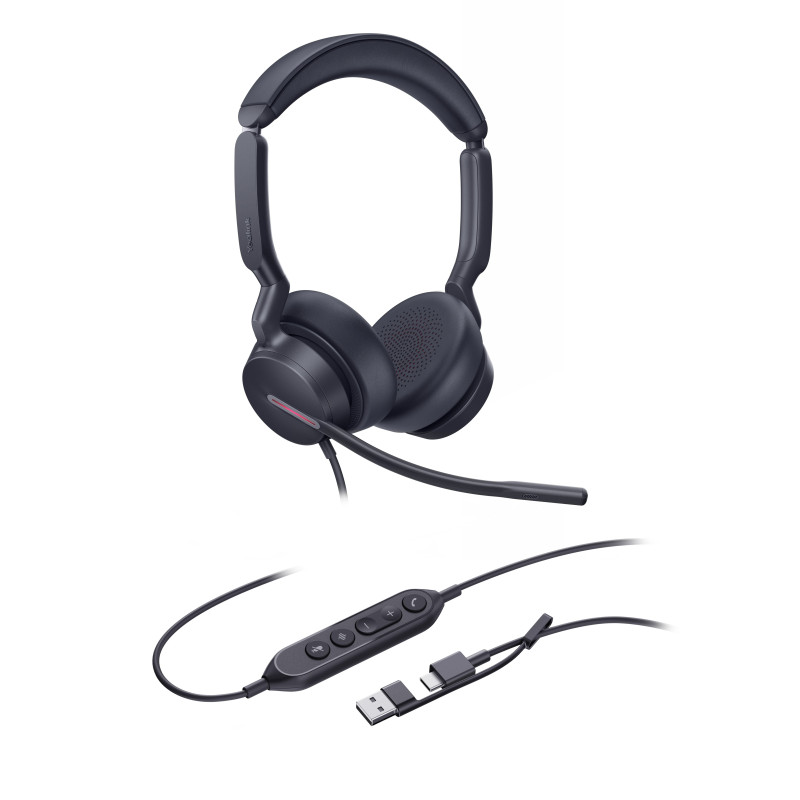 Yealink UH46 Dual UC USB-C/A, náhlavná súprava
