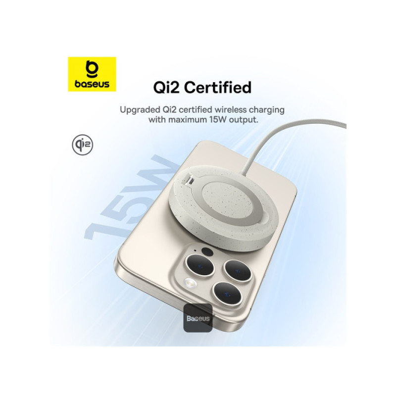 NONAME - Baseus bezdrôtová nabíjacia magnetická podložka Simple Mini4 Qi2 15W zlatá