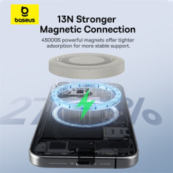 NONAME - Baseus bezdrôtová nabíjacia magnetická podložka Simple Mini4 Qi2 15W zlatá